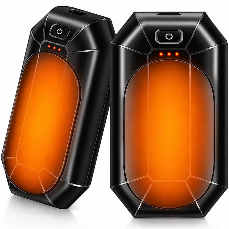 Hand Warmers Rechargeable 2 Pack, Reusable Electric Handwarmers Portable AI Smart Safe Heat Long Lasting Pocket Heater, Warm Gifts for Men Women Outdoor Indoor Hiking Studying Hunting Golf Camping